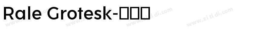 Rale Grotesk字体转换